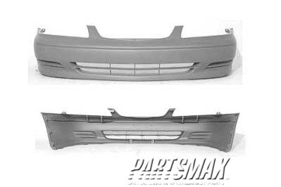 1000 | 2000-2002 MAZDA 626 Front bumper cover prime | MA1000166|GGYA5003XB00