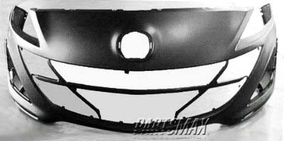 1000 | 2010-2011 MAZDA 3 Front bumper cover 2.5L | MA1000224|BBN250031KBB