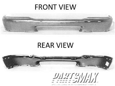 1002 | 1998-1998 MAZDA B4000 Front bumper face bar bright; to 8/98 | MA1002128|ZZP150031