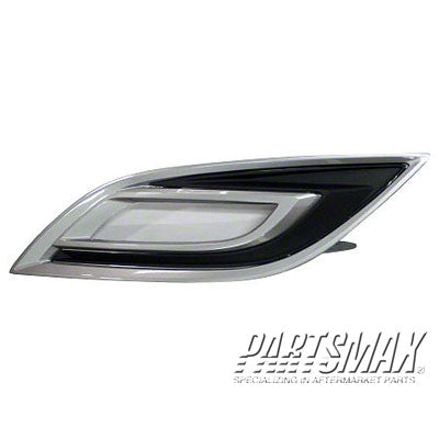 1038 | 2010-2012 MAZDA CX-9 LT Front bumper insert Fog Lamp Cover; w/Fog Lamps | MA1038118|TE7050C20B