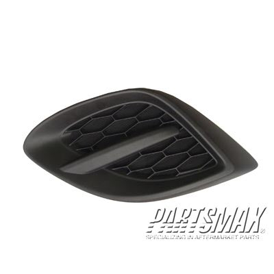 530 | 2011-2012 MAZDA 2 RT Front bumper insert Fog Lamp Opening Cover; w/o Fog Lamps | MA1039108|DR6250C11