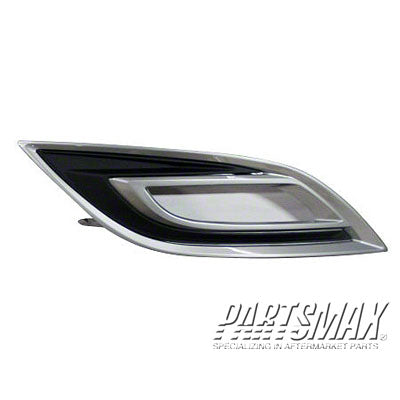 530 | 2010-2012 MAZDA CX-9 RT Front bumper insert Fog Lamp Cover; w/Fog Lamps | MA1039118|TE7050C10B