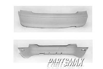 1100 | 1993-1997 MAZDA 626 Rear bumper cover w/single tone paint | MA1100108|GAY55022XA00