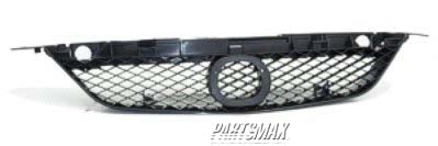 1200 | 2001-2003 MAZDA PROTEGE Grille assy 4dr sedan; w/o MPS package; black | MA1200165|BL8D5071Y