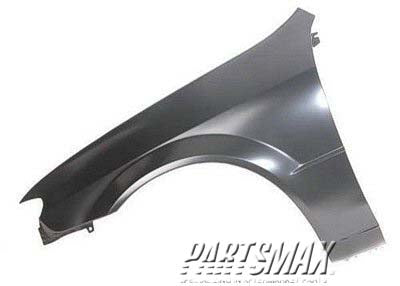 50 | 2001-2003 MAZDA PROTEGE LT Front fender assy Sedan; w/o Side Repeater Lamps | MA1240143|BL8D52211B