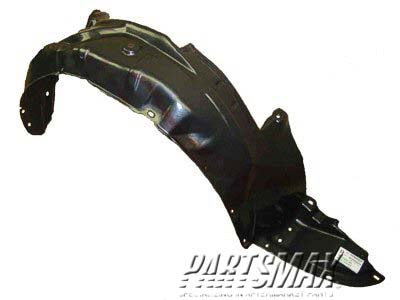 1249 | 2001-2003 MAZDA PROTEGE RT Front fender inner panel fender liner; 4dr sedan; w/o side repeater lamps | MA1249112|B30D56131A