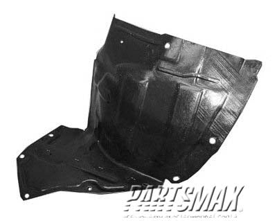 1250 | 2006-2008 MAZDA MX-5 MIATA LT Front fender splash shield lower; plastic liner | MA1250102|NE515614ZC