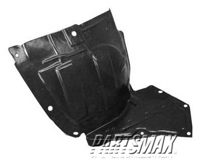 1251 | 2006-2008 MAZDA MX-5 MIATA RT Front fender splash shield lower; plastic liner | MA1251102|NE515613ZC