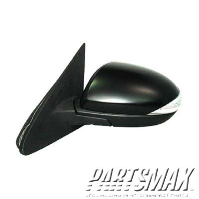 1700 | 2010-2013 MAZDA 3 LT Mirror outside rear view Power; Non-Heated; w/Signal Lamp; w/o BSD; w/Cover; Black PTM; see notes | MA1320160|BBM46918ZN-PFM