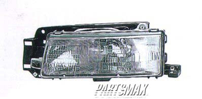 2502 | 1990-1993 MAZDA PROTEGE LT Headlamp assy composite to 7/1/93 | MA2502105|8DBP51040B