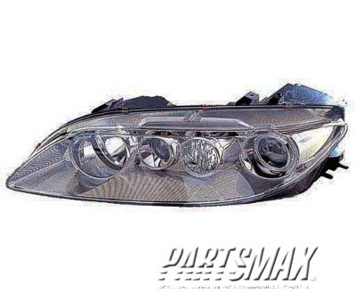 1150 | 2003-2005 MAZDA 6 LT Headlamp assy composite w/o fog lamps; lens & body | MA2502125|GK2A510L0E