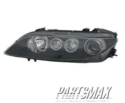 1150 | 2006-2008 MAZDA 6 LT Headlamp assy composite sport type; w/halogen | MA2502135|GP7B510L0B