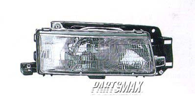 2503 | 1990-1993 MAZDA PROTEGE RT Headlamp assy composite to 7/1/93 | MA2503105|8DBP51030B