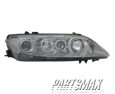 2503 | 2003-2005 MAZDA 6 RT Headlamp assy composite w/fog lamps; Type 2; lens & body | MA2503129|GK2C510K0C