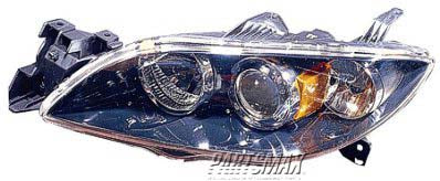 1171 | 2004-2009 MAZDA 3 LT Headlamp lens/housing Sedan; Halogen | MA2518108|BN8P510L0D