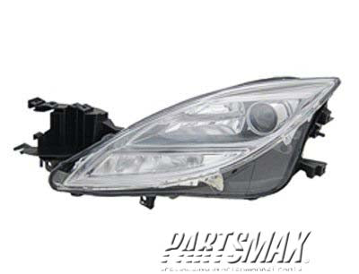 2518 | 2009-2010 MAZDA 6 LT Headlamp lens/housing Halogen | MA2518127|GS3L510L0G