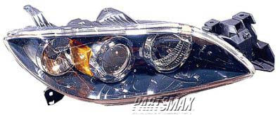 2519 | 2004-2009 MAZDA 3 RT Headlamp lens/housing Sedan; Halogen | MA2519108|BN8P510K0D