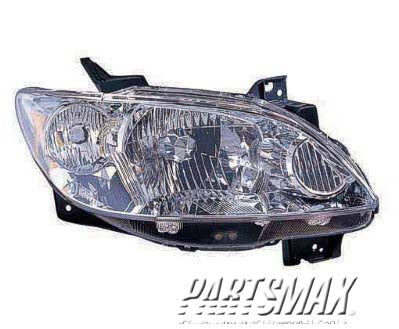 2519 | 2004-2006 MAZDA MPV RT Headlamp lens/housing w/o rocker moldings | MA2519111|LE43510K0C