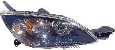 1172 | 2004-2005 MAZDA 3 RT Headlamp lens/housing H/B; HID | MA2519112|BN8G51031C