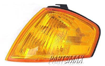 2520 | 1999-2000 MAZDA PROTEGE LT Parklamp assy park/signal/marker combo | MA2520113|BJ0E51070BP1