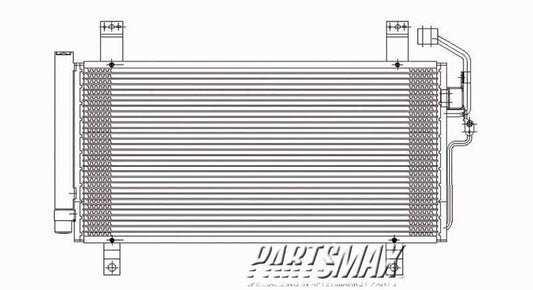 3030 | 2003-2006 MAZDA 6 Air conditioning condenser except Mazdaspeed | MA3030143|GK2G61480J