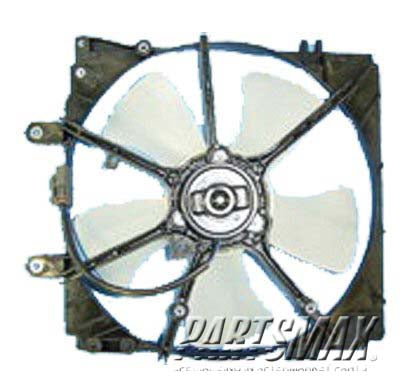 2880 | 1998-1999 MAZDA 626 Radiator cooling fan assy includes motor/blade/shroud; main cooling fan; w/2.0L engine | MA3115109|FSD715025B