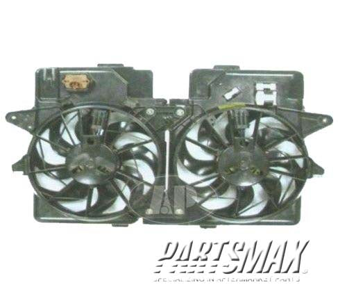 3115 | 2001-2004 FORD ESCAPE Radiator cooling fan assy w/3.0L engine; dual fan assembly | MA3115121|2L8Z8C607GA