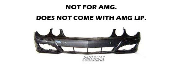 1000 | 2007-2009 MERCEDES-BENZ E320 Front bumper cover w/o AMG Styling Pkg; w/Sport Pkg; w/o H/Lamp Washer; w/Parktronic; prime | MB1000267|2118801740