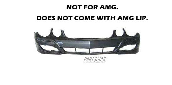 1000 | 2007-2009 MERCEDES-BENZ E320 Front bumper cover w/o AMG Styling Pkg; w/Sport Pkg; w/o H/Lamp Washer; w/o Parktronic; prime | MB1000268|2118801540