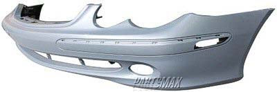 1000 | 2003-2005 MERCEDES-BENZ CLK320 Front bumper cover C209; w/o Sport Pkg; w/o Headlamp Washers; w/o Parktronic; prime | MB1000285|2098850425