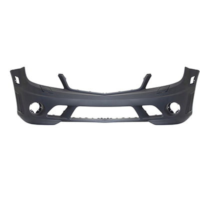 250 | 2008-2011 MERCEDES-BENZ C63 AMG Front bumper cover W204; Coupe/Sedan; w/Headlamp Washer; w/o Parktronic; prime | MB1000346|20488551259999