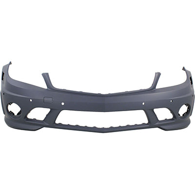 1000 | 2008-2011 MERCEDES-BENZ C63 AMG Front bumper cover W204; w/o Headlamp Washers; w/Parktronic; prime | MB1000385|2048854825