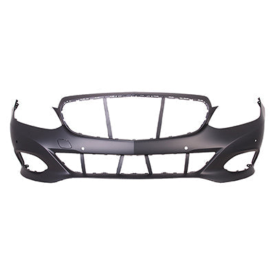 1000 | 2015-2016 MERCEDES-BENZ E400 Front bumper cover S212; Wagon; w/o AMG Styling Pkg; w/Parktronic; w/Emblem Insert; prime | MB1000430|2128803000649999
