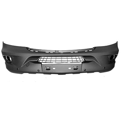 1000 | 2014-2018 MERCEDES-BENZ SPRINTER 3500 Front bumper cover NCV3; w/Parktronic; w/o Collision Warning; w/o H/L/W; w/Fog Lamps; Textured | MB1000481|90688018709B51