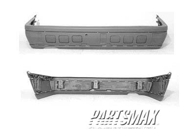 1100 | 1994-1996 MERCEDES-BENZ C220 Rear bumper cover w/elegance package; prime | MB1100120|2028801071