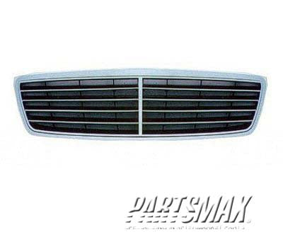 1200 | 2001-2007 MERCEDES-BENZ C280 Grille assy W203; Sedan; AVANTGARDE|ELEGANCE; bright & black | MB1200117|20388002239040