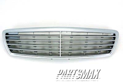 1200 | 2003-2006 MERCEDES-BENZ E320 Grille assy elegance package; w/o proximity cruise control; Chrome/Gray | MB1200134|21188003837246