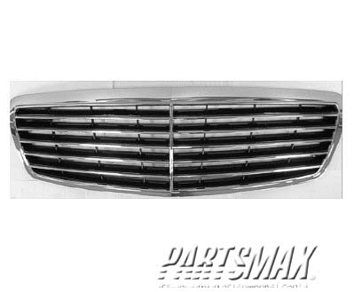 1200 | 2003-2006 MERCEDES-BENZ E500 Grille assy w/avantgarde package; w/o proximity cruise control; prime | MB1200141|21188005839040