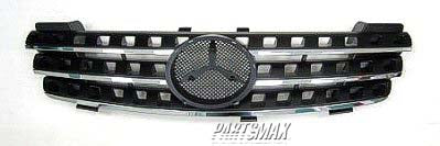 1200 | 2006-2008 MERCEDES-BENZ ML350 Grille assy w/o AMG Styling Pkg; w/o Sport Pkg; Gray | MB1200154|16488006857167