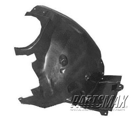 1249 | 2001-2005 MERCEDES-BENZ C240 RT Front fender inner panel 4dr sedan/4dr wagon; rear fender liner | MB1249108|2038841222