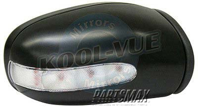 1321 | 2001-2005 MERCEDES-BENZ C240 RT Mirror outside rear view w/o memory; includes housing; see notes | MB1321107|2038106676