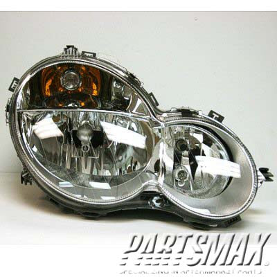 2503 | 2002-2006 MERCEDES-BENZ C230 RT Headlamp assy composite Coupe; Halogen | MB2503110|2038205061