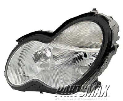 2503 | 2001-2004 MERCEDES-BENZ C240 RT Headlamp assy composite halogen | MB2503118|2038201061