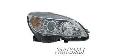 2503 | 2008-2011 MERCEDES-BENZ C300 RT Headlamp assy composite W204; Halogen; From 2-9-07; Chrome Bezel | MB2503163|204906560380