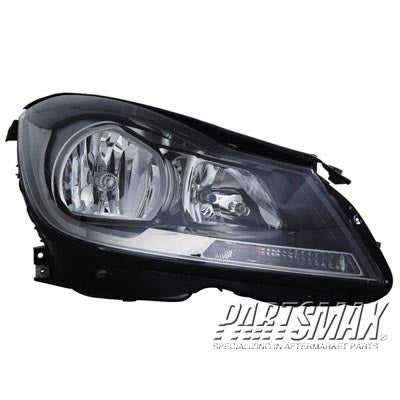 2503 | 2012-2015 MERCEDES-BENZ C63 AMG RT Headlamp assy composite W204; Coupe; w/o Cornering Lamps; Black | MB2503186|204820003980