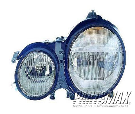 2518 | 2000-2002 MERCEDES-BENZ E430 LT Headlamp lens/housing Xenon; w/o Bulb; w/o Module | MB2518101|2108204361