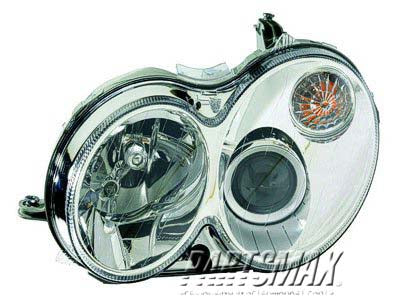 2518 | 2007-2009 MERCEDES-BENZ CLK63 AMG LT Headlamp lens/housing Xenon; w/o Curve Lighting; From 3-31-06; w/o Bulbs; w/o Controller | MB2518102|2098203561-PFM