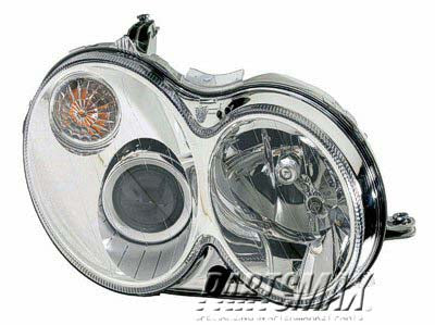 2519 | 2006-2006 MERCEDES-BENZ CLK500 RT Headlamp lens/housing Xenon; w/o Curve Lighting; From 3-31-06; w/o Bulbs; w/o Controller | MB2519102|2098203661-PFM