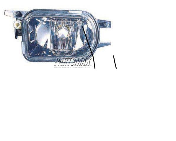 2592 | 2006-2006 MERCEDES-BENZ CLK500 LT Fog lamp assy C209; w/o Sport Pkg | MB2592122|203820035964