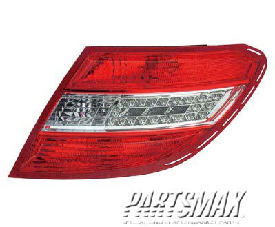 2801 | 2008-2011 MERCEDES-BENZ C300 RT Taillamp assy W204; w/Curve Lighting | MB2801128|2049069002